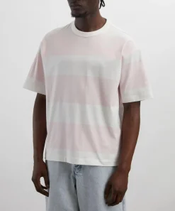 YMC Tops^Pink Triple Stripe T-Shirt