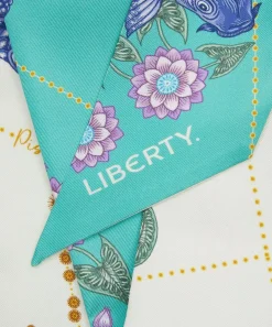 Liberty Scarves^Pisces 5X88 Ribbonette Silk Scarf