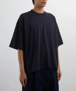 Studio Nicholson Tops^Piu Darkest Navy Oversized T-Shirt