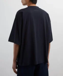 Studio Nicholson Tops^Piu Darkest Navy Oversized T-Shirt