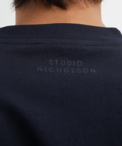 Studio Nicholson Tops^Piu Darkest Navy Oversized T-Shirt