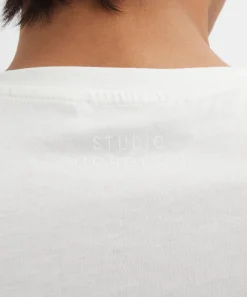Studio Nicholson Tops^Piu Optic White Oversized T-Shirt