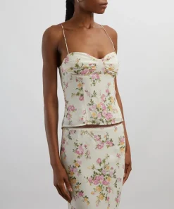 Reformation Tops^Pixie Posy Top