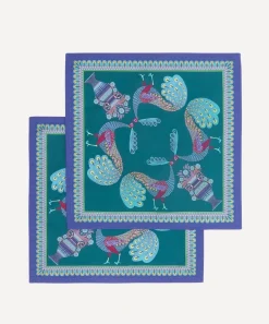Liberty Tableware|Kitchen^2PK Peacock Garden 45x45cm Napkin