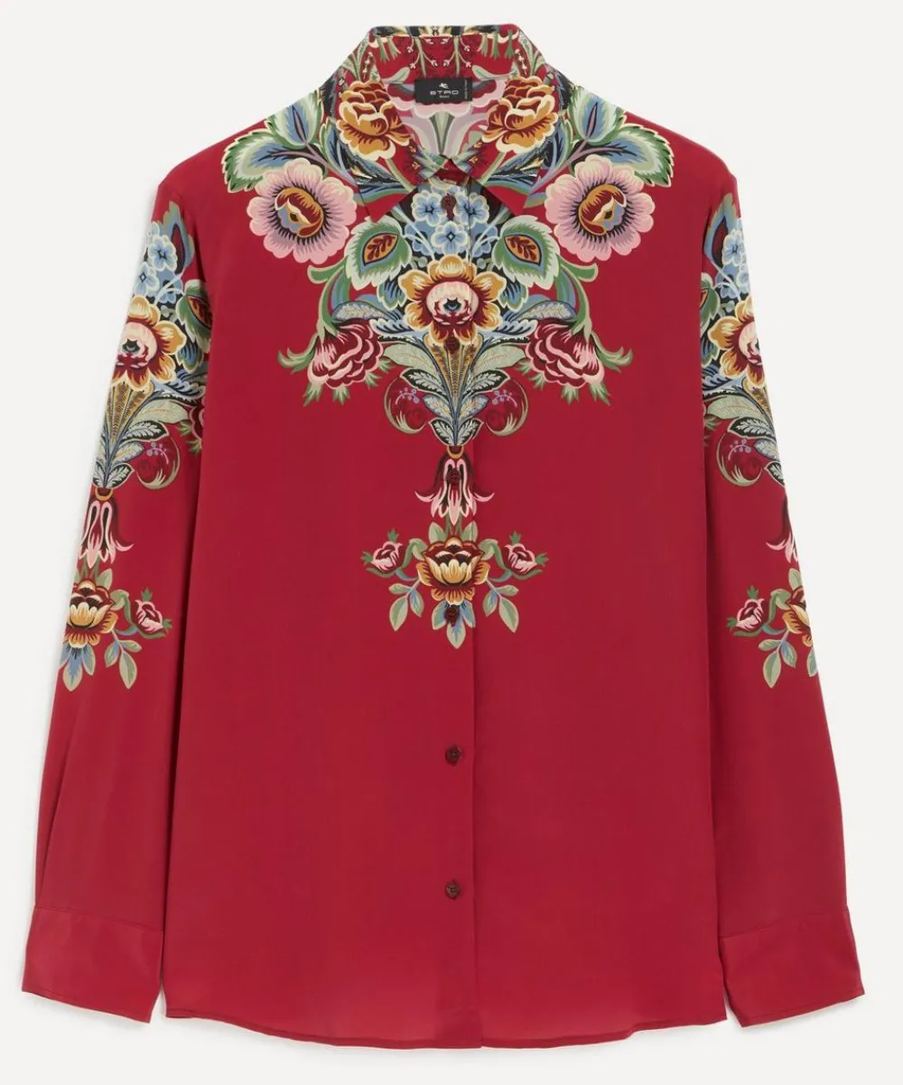 Etro Tops^Placed Floral Silk Shirt
