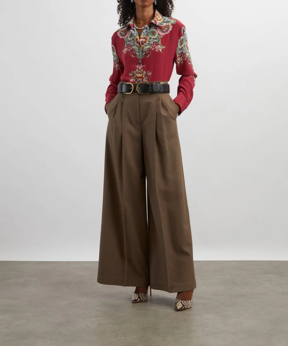 Etro Tops^Placed Floral Silk Shirt