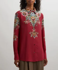 Etro Tops^Placed Floral Silk Shirt