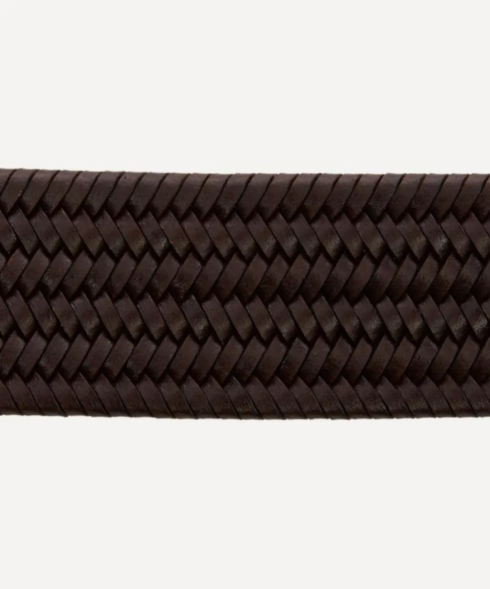 Anderson's Belts^Plain Leather Woven Belt
