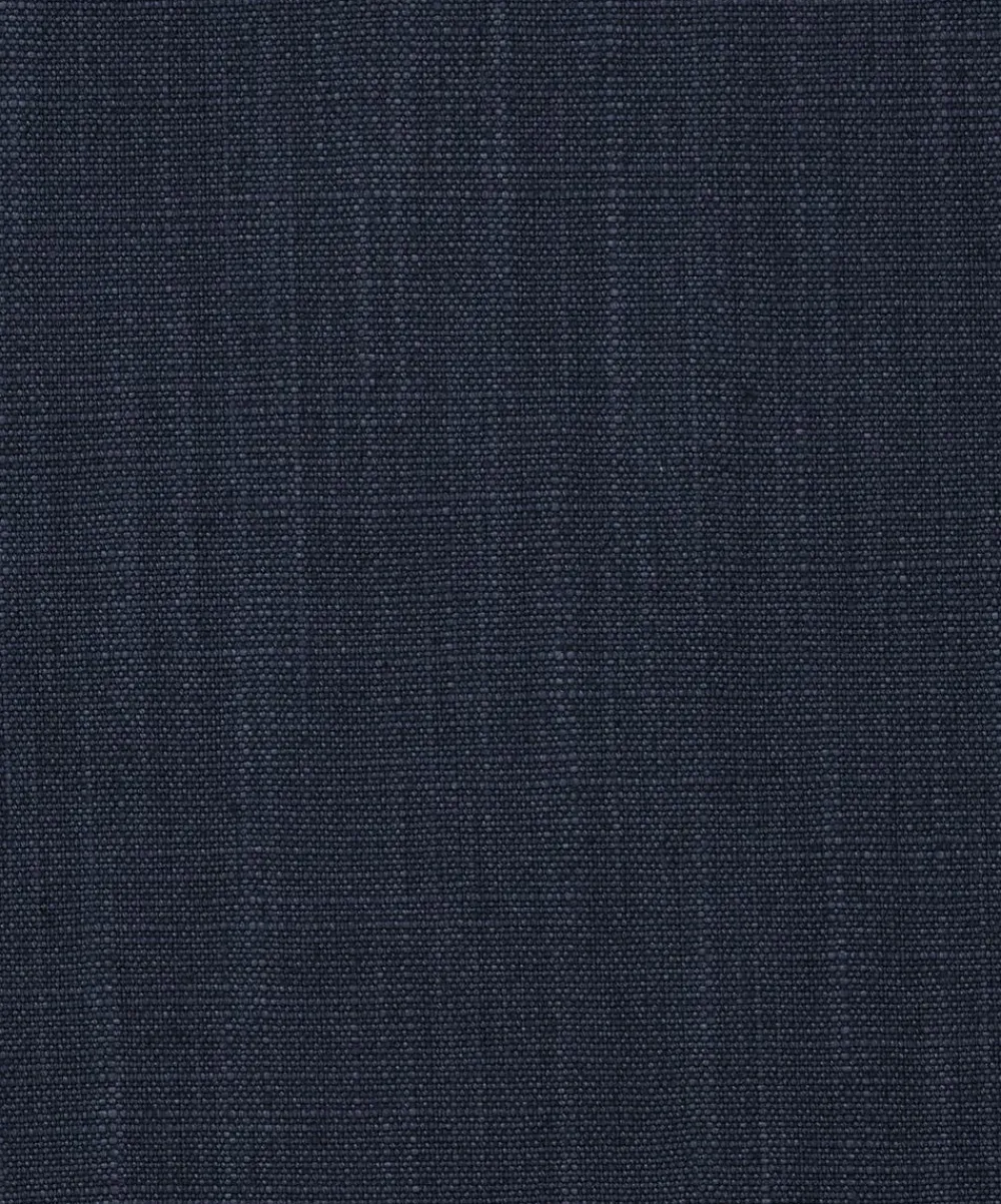 Liberty Interiors Furnishing Fabrics^Plain Lustre Linen in Ink