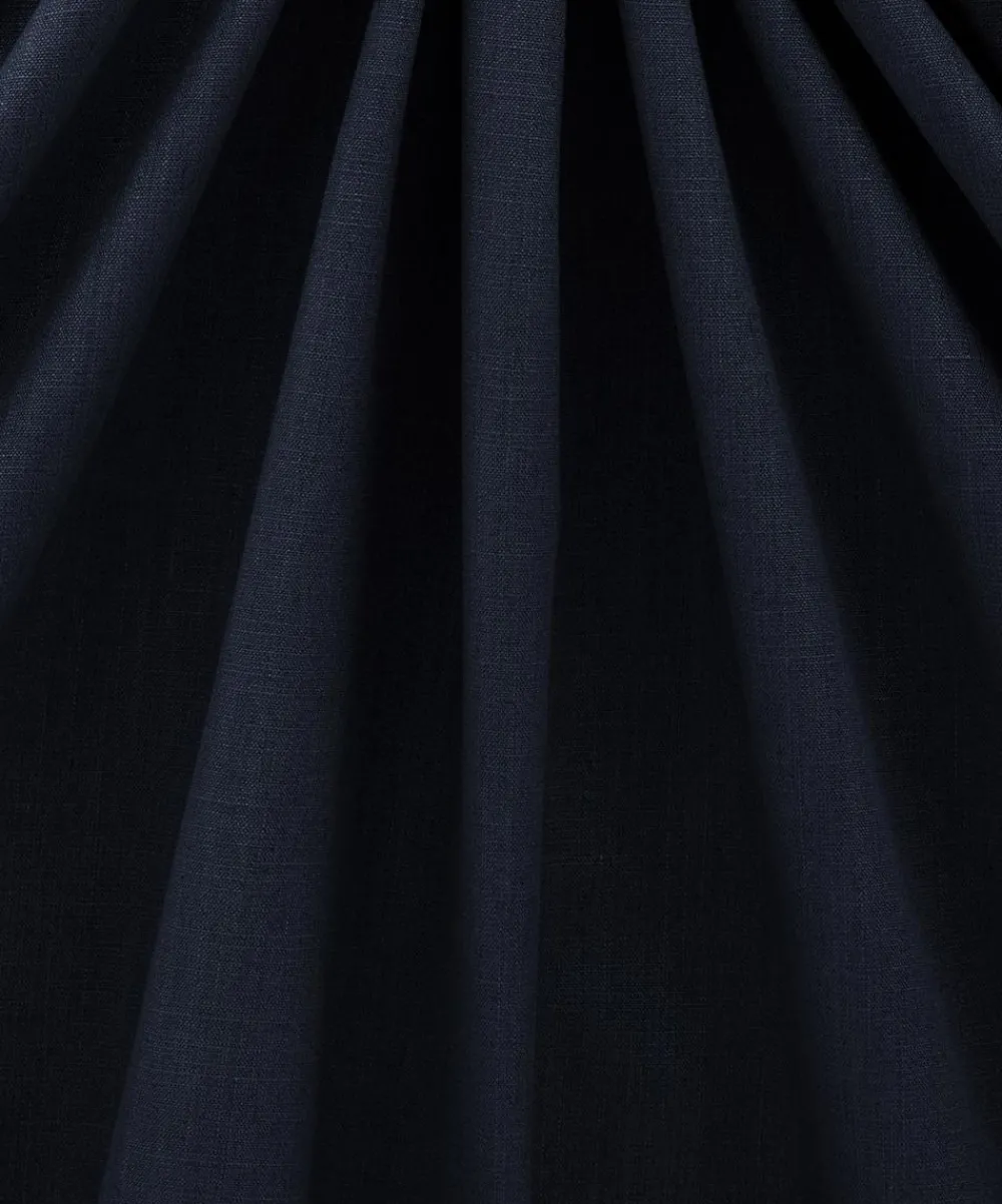 Liberty Interiors Furnishing Fabrics^Plain Lustre Linen in Ink