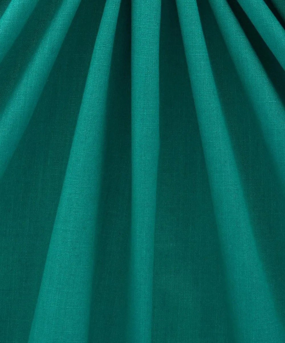 Liberty Interiors Furnishing Fabrics^Plain Lustre Linen in Jade