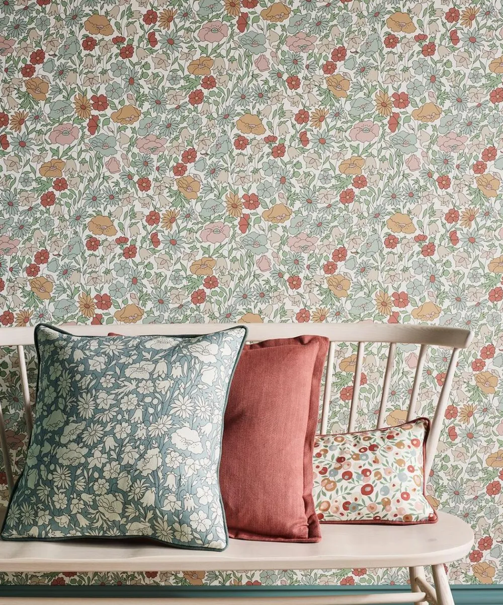 Liberty Interiors Furnishing Fabrics^Plain Lustre Linen in Lacquer