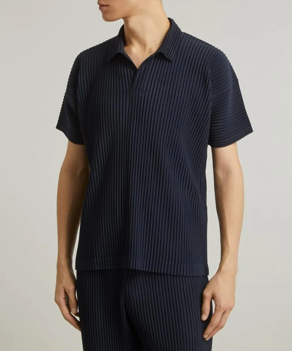 Homme Plisse Issey Miyake Tops^Pleated Polo Shirt