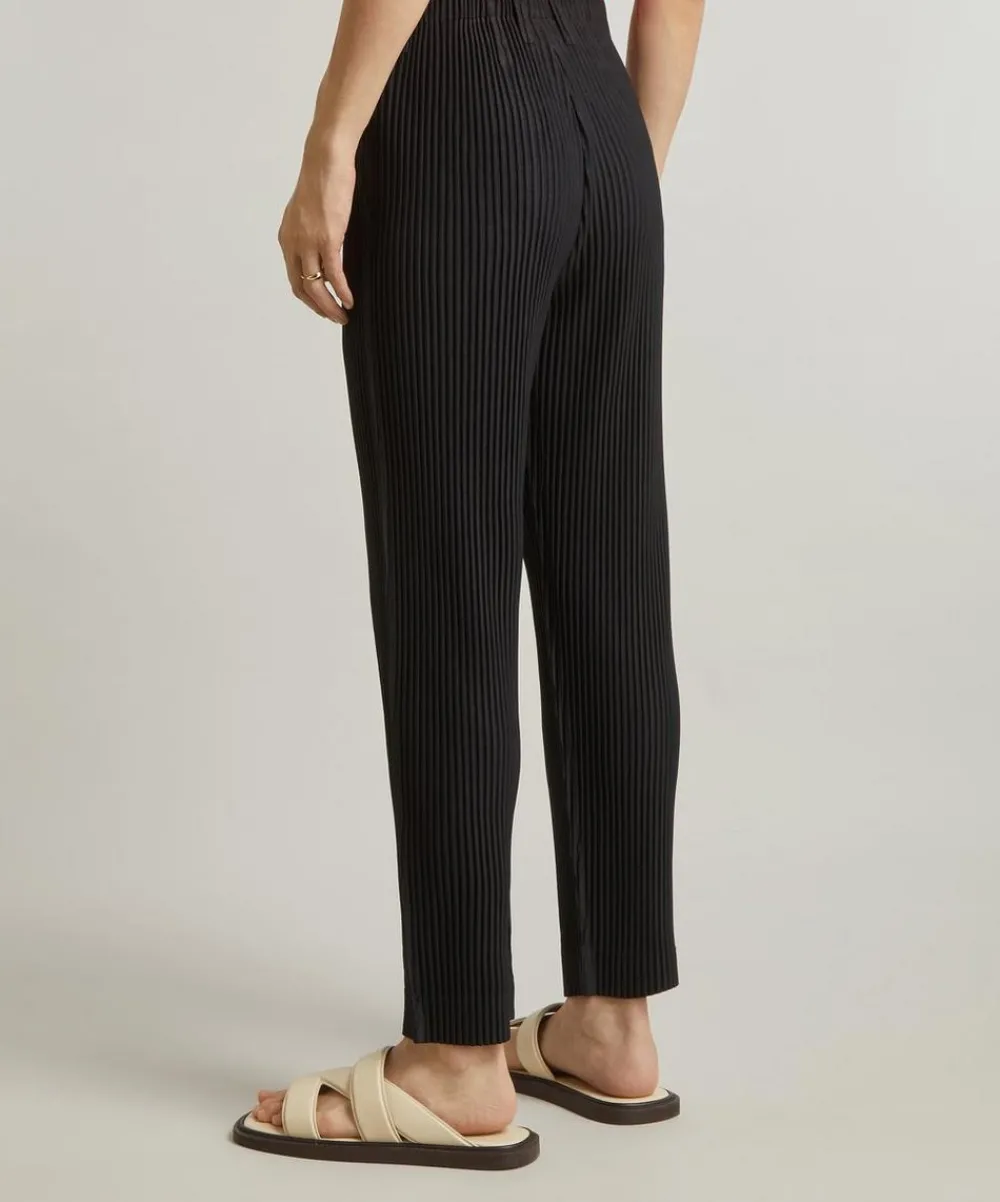 Homme Plisse Issey Miyake Trousers^Pleated Straight Leg Trousers