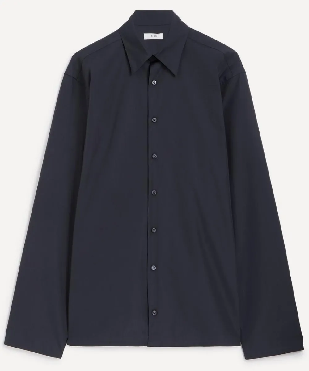 Rier Shirts^Plombe Cotton Poplin Shirt