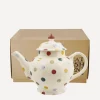 Emma Bridgewater Glass & Drinksware^Polka Dot Boxed Four Mug Teapot