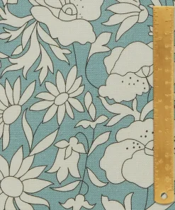 Liberty Interiors Furnishing Fabrics^Poppy Meadow Landsdowne Linen in Lichen