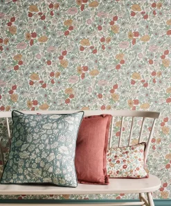 Liberty Interiors Furnishing Fabrics^Poppy Meadow Landsdowne Linen in Lichen