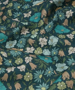 Liberty Interiors Furnishing Fabrics^Poppy Meadowfield Cotton in Scarab