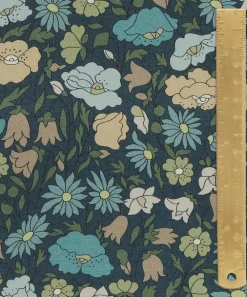 Liberty Interiors Furnishing Fabrics^Poppy Meadowfield Cotton in Scarab