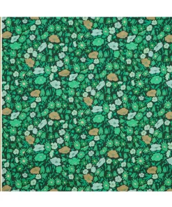 Liberty Interiors Furnishing Fabrics^Poppy Meadowfield Cotton Sateen in Jade