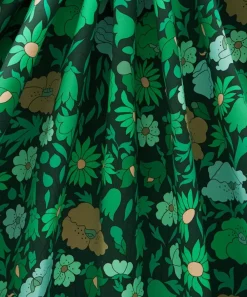 Liberty Interiors Furnishing Fabrics^Poppy Meadowfield Cotton Sateen in Jade