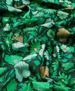 Liberty Interiors Furnishing Fabrics^Poppy Meadowfield Cotton Sateen in Jade