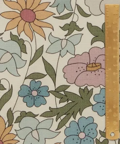 Liberty Interiors Furnishing Fabrics^Poppy Meadowfield Landsdowne Linen in Lichen