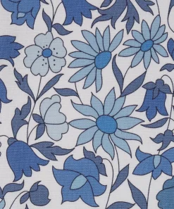 Liberty Interiors Furnishing Fabrics^Poppy Meadowfield Landsdowne Linen in Lapis