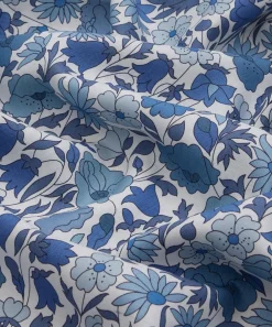 Liberty Interiors Furnishing Fabrics^Poppy Meadowfield Landsdowne Linen in Lapis