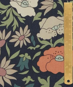 Liberty Interiors Furnishing Fabrics^Poppy Meadowfield Landsdowne Linen in Pewter
