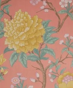 Liberty Interiors Wallpaper^Porcelain Trail in Lacquer