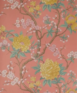 Liberty Interiors Wallpaper^Porcelain Trail in Lacquer