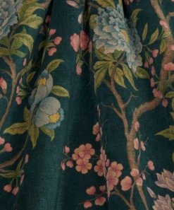 Liberty Interiors Furnishing Fabrics^Porcelain Trail Velvet in Ink