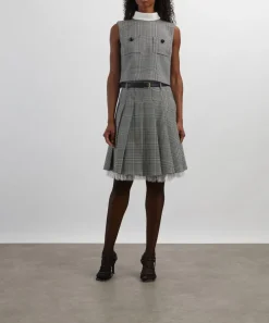 Self-Portrait Skirts^Prince of Wales Check Pleated Midi Skirt