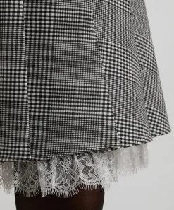 Self-Portrait Skirts^Prince of Wales Check Pleated Midi Skirt