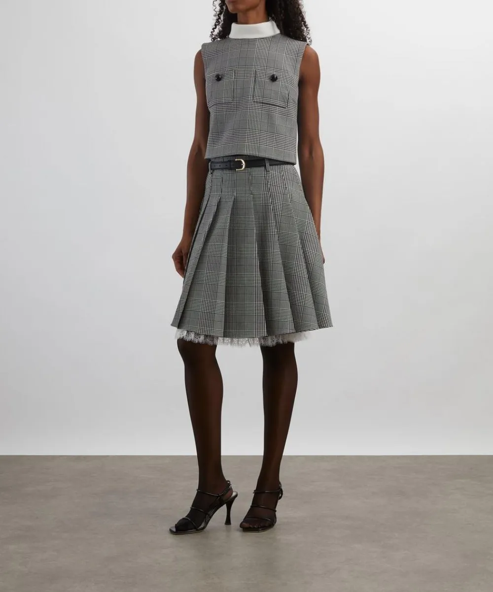 Self-Portrait Tops^Prince of Wales Check Top