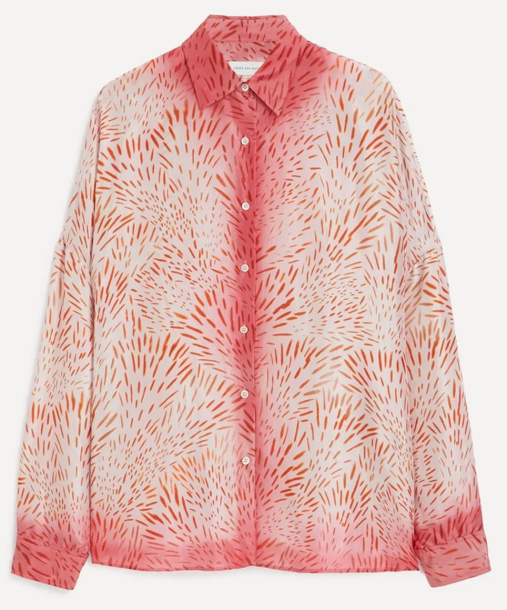 Dries Van Noten Tops^Printed Silk Shirt