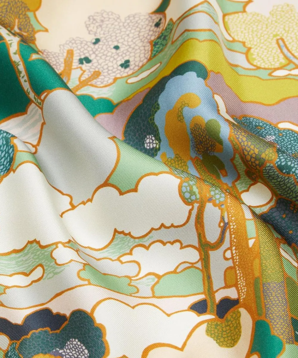 Liberty Fabrics Monument Twill|Classic Silks^Prospect Road Silk Twill