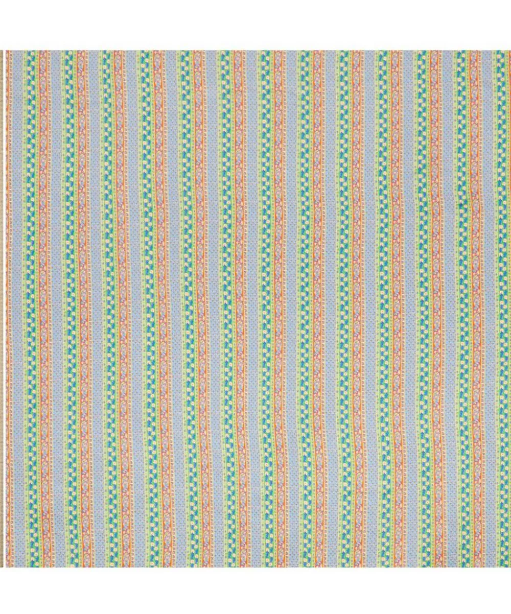 Liberty Fabrics Silk Satin^Prospect Stripe Silk Satin