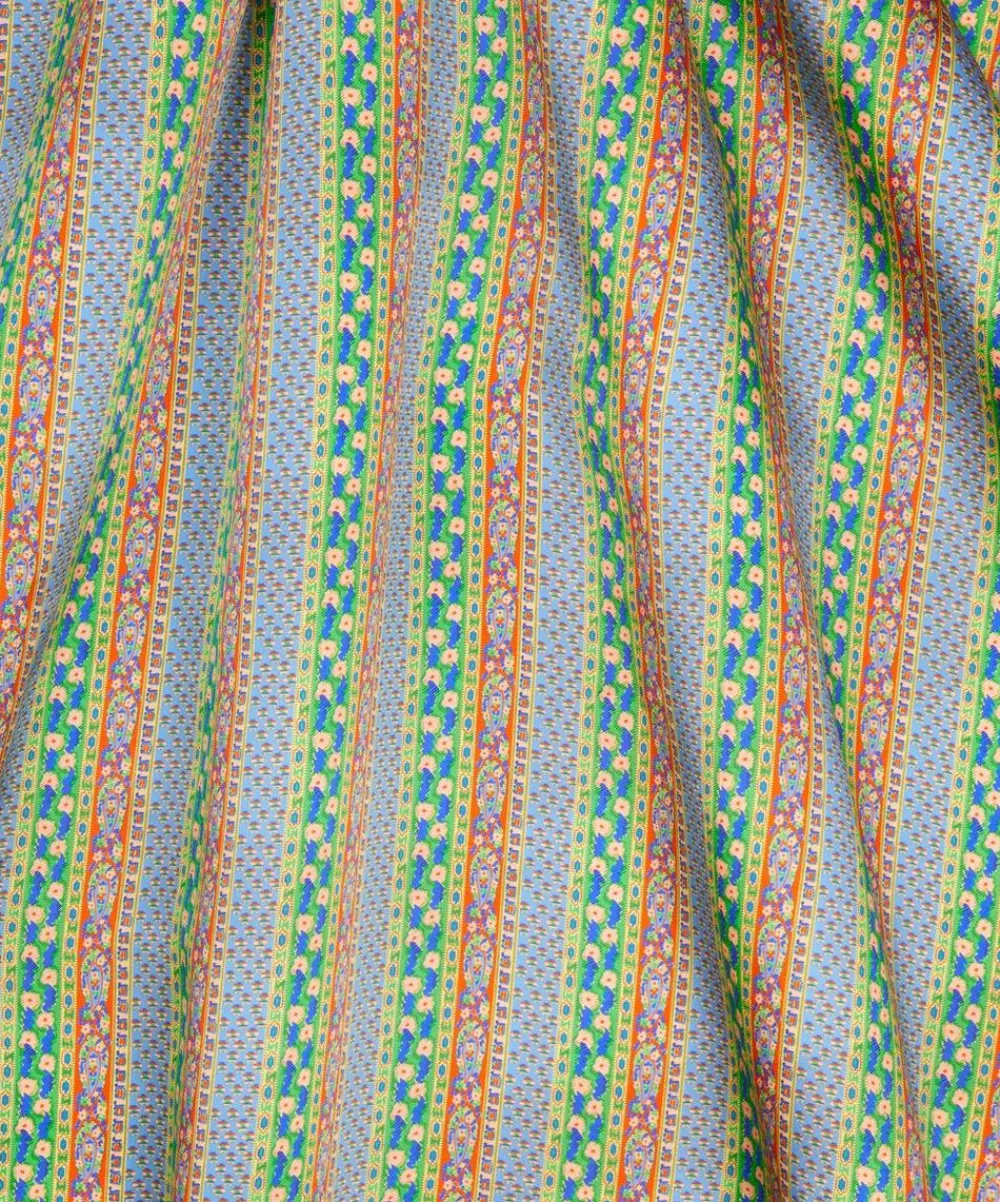 Liberty Fabrics Silk Satin^Prospect Stripe Silk Satin