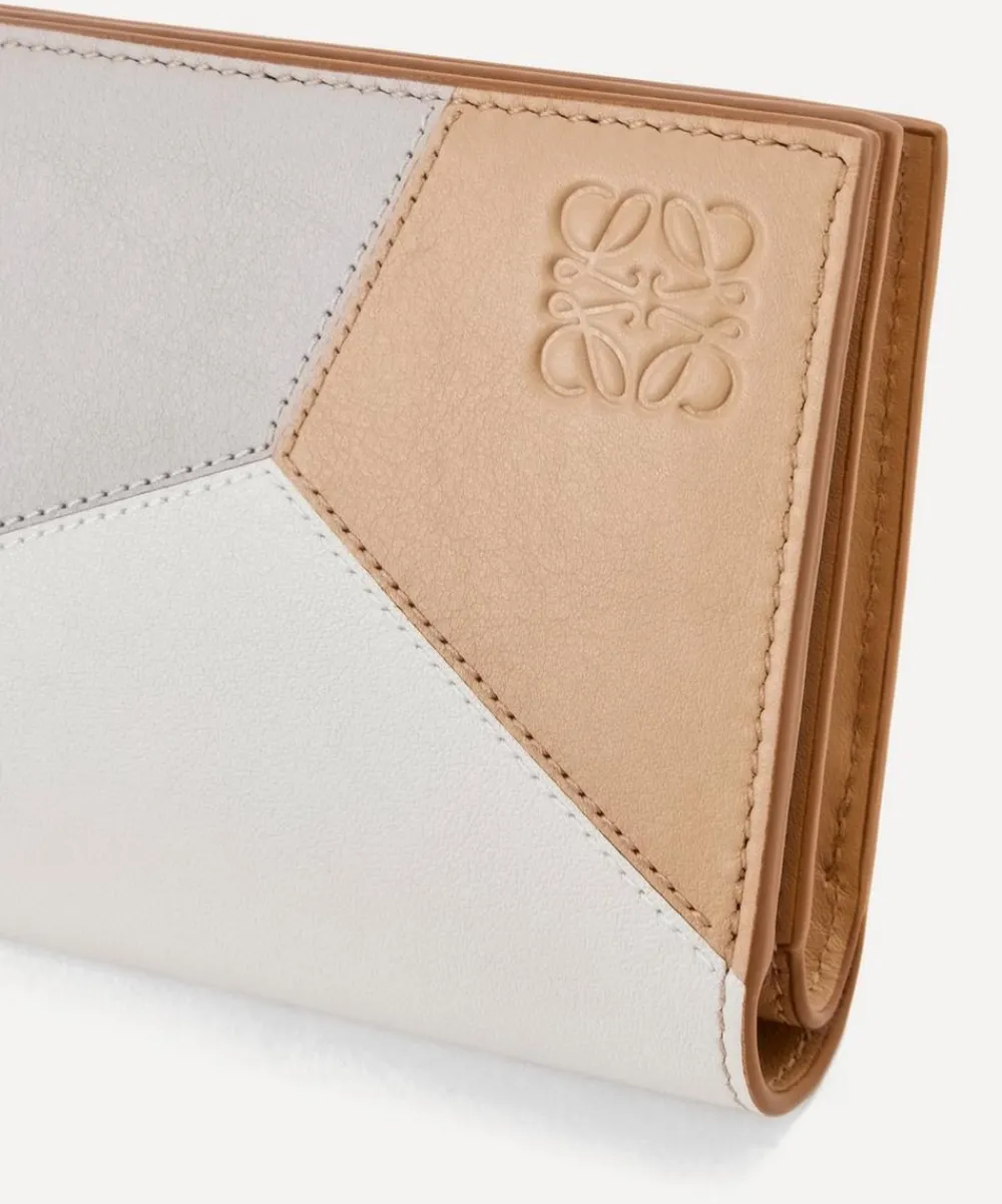 Loewe Travel Accessories^Puzzle Compact Ghost Leather Wallet