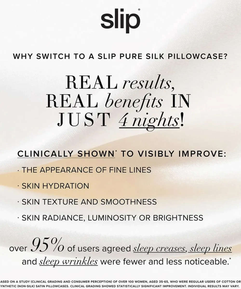 Slip Wellness^Queen Silk Pillowcase