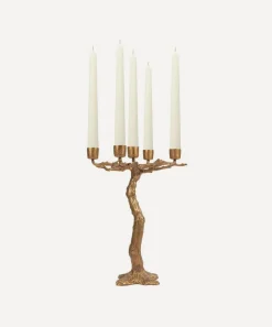 House of Hackney Candles & Candle Holders^Quercus Brass Candelabra