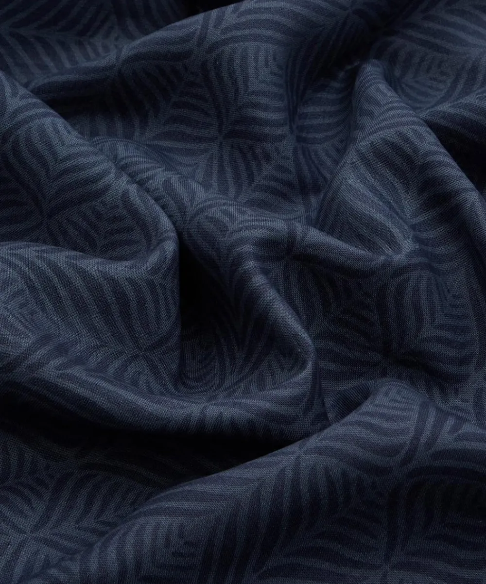 Liberty Interiors Furnishing Fabrics^Quill Landsdowne Linen in Lapis