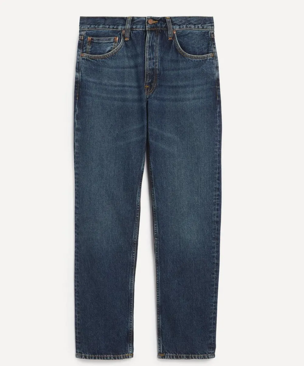Nudie Jeans Jeans^Rad Rufus Blue Soil Straight-Leg Jeans