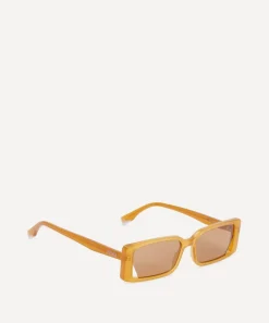 Fendi Sunglasses & Glasses^Rectangle Orange Acetate Sunglasses