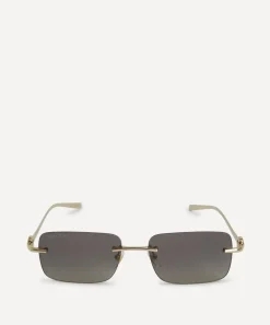 Gucci Sunglasses & Glasses^Rectangular Metal Sunglasses