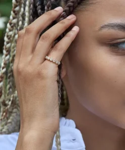 Dinny Hall Rings^Recycled Gold Starflower Diamond Pinky Ring