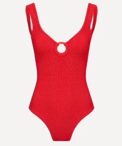 Hunza G Swimwear^Red Celine Swimsuit